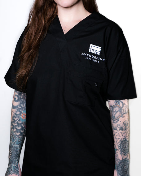 Esthetics Unisex Scrub Top - Straight Cut